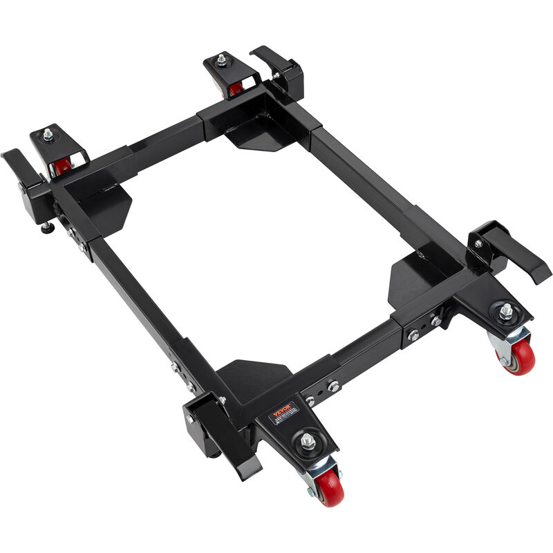 foto del prodotto mophorn vevor base mobile base per mobili macchine misura regolabile da 527x603 mm a 711x850 mm, base 4 ruote girevoli base universale con freno in