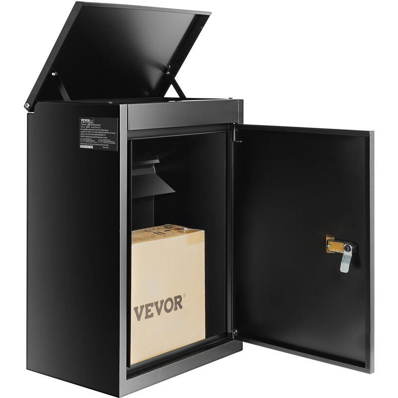 foto del prodotto mophorn vevor cassetta postale per pacco da parete in acciaio zincato con serratura a codici 39x27x52,2 cm capacita carico 15 20 kg, cassetta