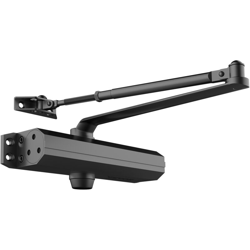 foto del prodotto mophorn vevor chiudiporta automatico, capacita carico 120 kg, chiudiporta idraulico con buffer, misura regolabile, uso commerciale o residenziale,