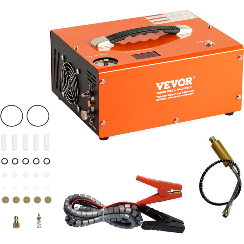 foto del prodotto mophorn vevor compressore dearia 30mpa pcp portatile convertitore integrato spegnimento manuale dc 12v ac 230v, compressore dearia portatile ad