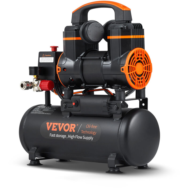 foto del prodotto mophorn vevor compressore dearia 8l portatile senza olio motore 900w velocita 2800 giri min per aerografo inchiodatura, compressore dearia a secco