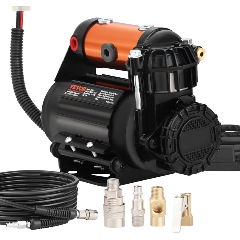 foto del prodotto mophorn vevor compressore dearia per auto veicoli portatile 12v pressione massima 150psi con tubo 5,5m, compressore a secco ad aria portata max.