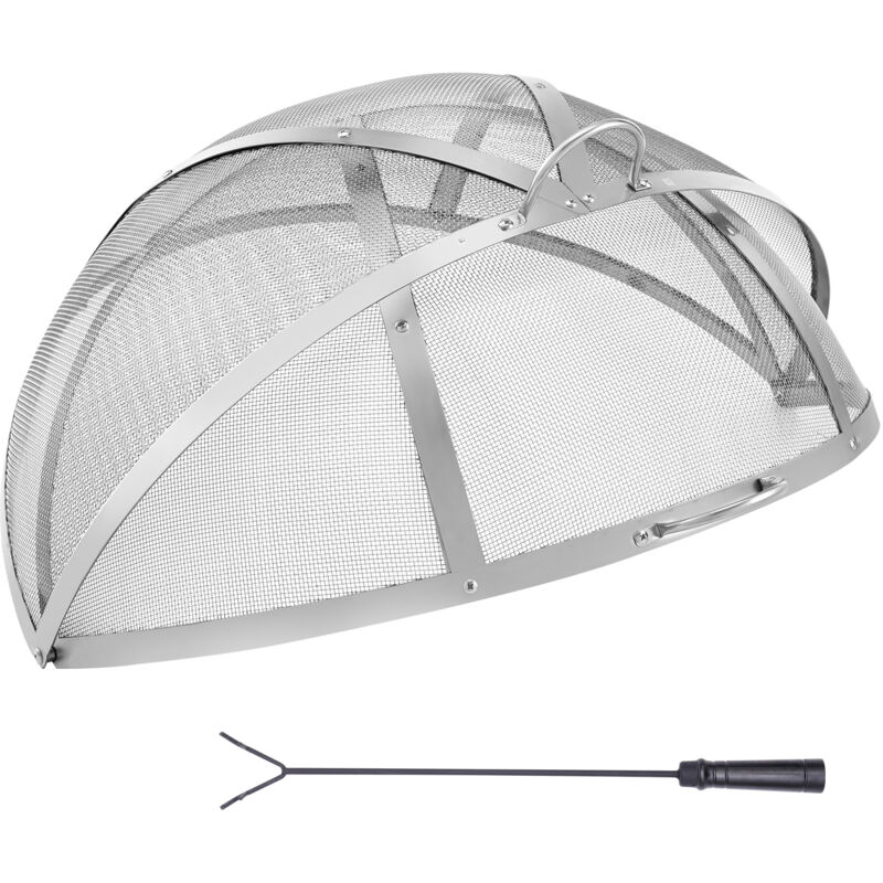 foto del prodotto mophorn vevor coperchio per parascintille per braciere diametro 914 mm copertura rotonda anello per braciere da esterno, copertura in metallo per