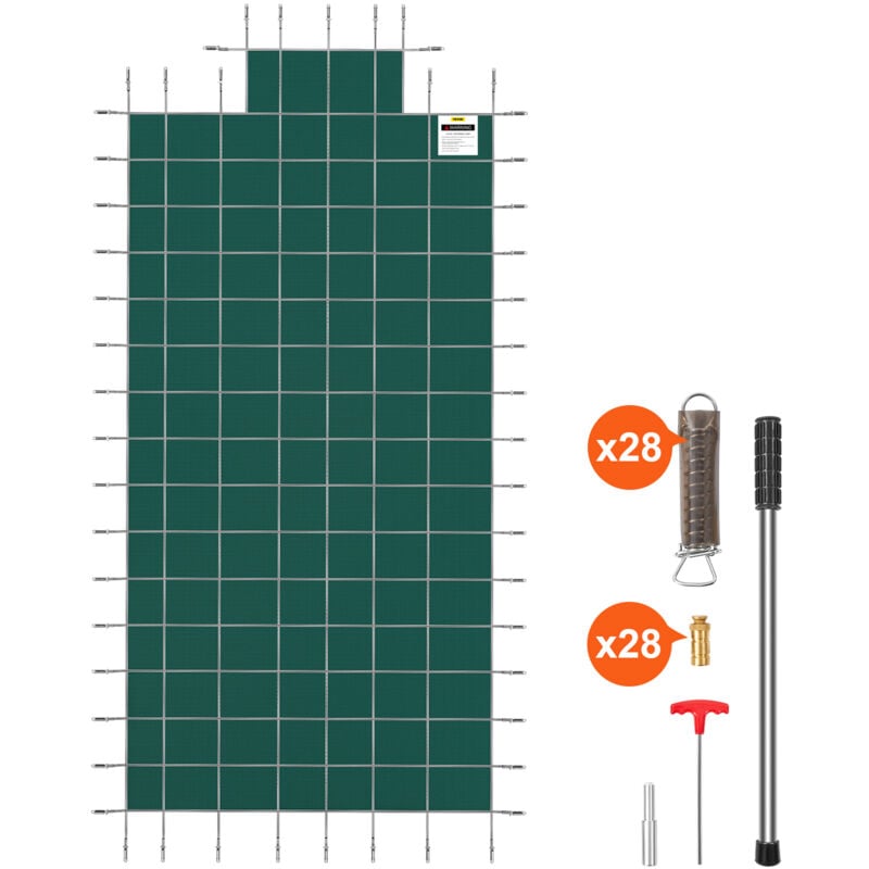 foto del prodotto mophorn vevor copertura di sicurezza per piscina, adatta a 16x32ft copertura di sicurezza interrata rettangolare copertura di sicurezza per piscina