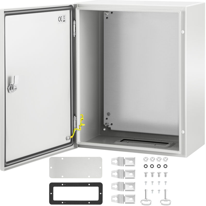foto del prodotto mophorn vevor custodia in acciaio nema, scatola elettrica in acciaio nema 4x 20 x 16 x 10 , ip66 impermeabile e antipolvere, scatola di