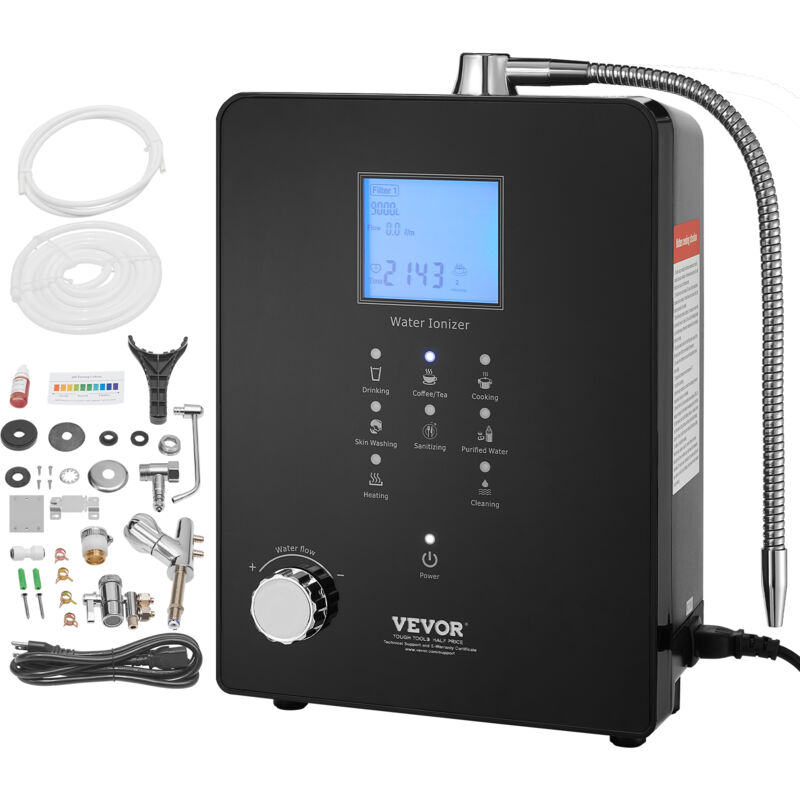 foto del prodotto mophorn vevor dispositivo ionizzatore alcalino acqua schermo lcd ph 3 11,2, macchina ionizzatore alcalino per acqua uso domestico 9000l orp da 500