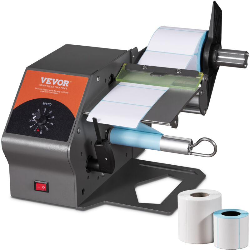 foto del prodotto mophorn vevor etichettatrice semiautomatica, 20 50 pezzi min, applicatore di etichette, etichettatrice velocita regolabile larghezza etichetta tra