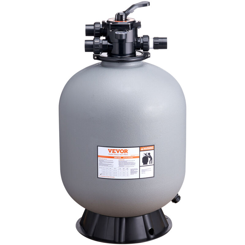 foto del prodotto mophorn vevor filtro a sabbia, 24 pollici, portata fino a 65 gpm, sistema di filtraggio a sabbia per piscine fuori terra con valvola multiporta a 7