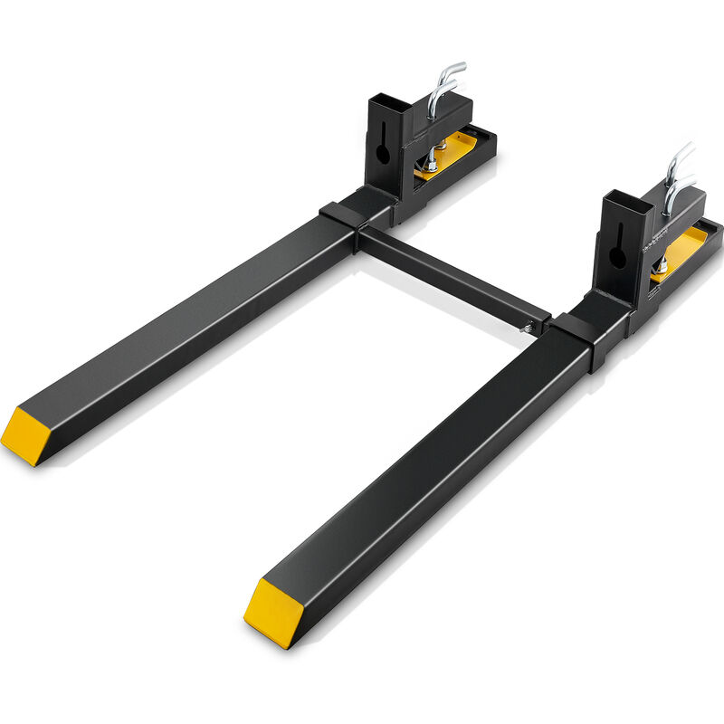 foto del prodotto mophorn vevor forche per pallet lunghezza 149cm capacita carico max. 1814 kg larghezza regolabile tra 495 915 mm, coppia di forche per