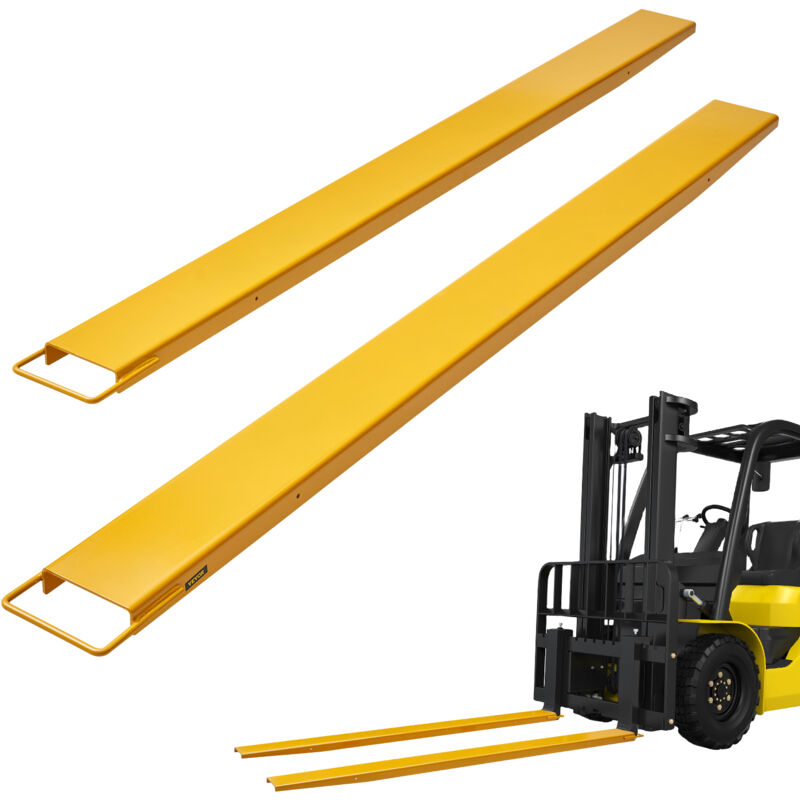 foto del prodotto mophorn vevor forche per pallet lunghezza 2440 mm capacita carico max. 1815 tonnellate, coppia di forche per movimentazione carico da benne