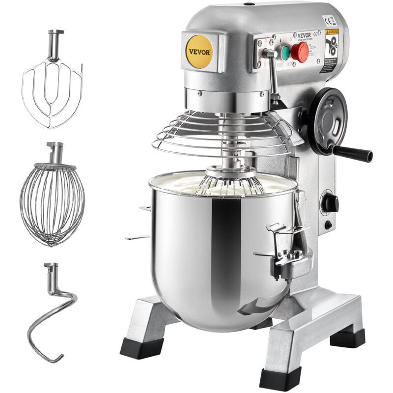foto del prodotto mophorn vevor impastatrice planetaria velocita regolabile 450w ciotola capienza 17l 15qt, impastatrice elettrica da cucina commerciale velocita 3