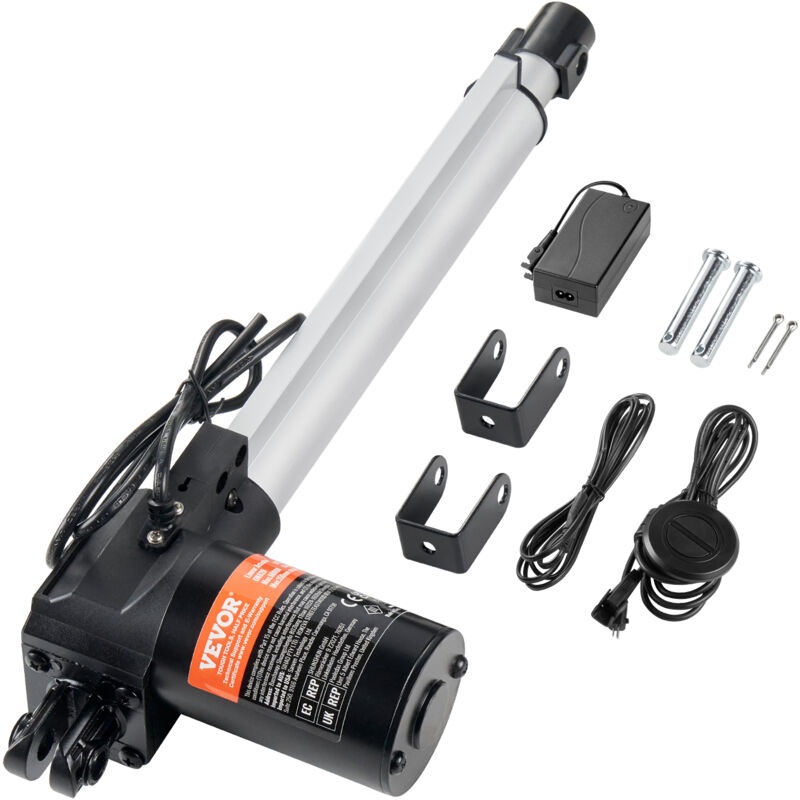 foto del prodotto mophorn vevor kit attuatore lineare, attuatore di movimento lineare da 10 pollici ad alta velocita 0,98 s 24 v, 220 libbre 1000 n