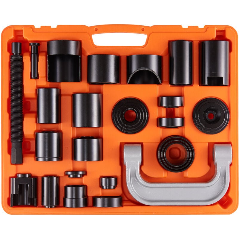 foto del prodotto mophorn vevor kit di pressatura per giunto sferico 25 pezzi in valigetta da officina per riparazione veicoli in materiale acciaio al carbonio per