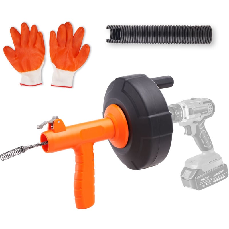 foto del prodotto mophorn vevor kit di sturatubi per drenaggio alimentazione automatica tubo in acciaio 76,2cm diametro 6,3mm modalita doppia compatibile con