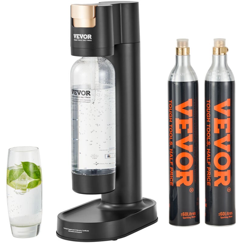 foto del prodotto mophorn vevor macchina per acqua gassante,kit acqua soda con bottiglia in pet da 1 l senza bpa,macchina per gassatura domestica, 2 bombole di