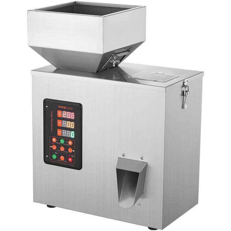 foto del prodotto mophorn vevor macchina riempitrice, 1 200 g, macchina riempitrice automatica per pesatura di particelle, riempimento dispenser per semi di te,