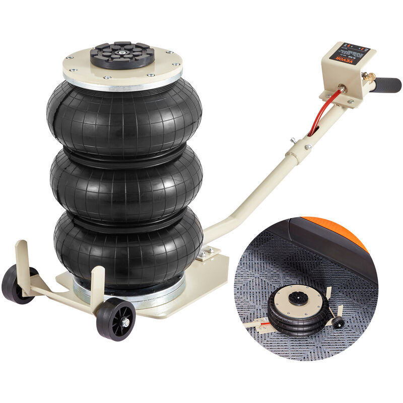 foto del prodotto mophorn vevor martinetto pneumatico 3 tonnellate sollevamento 140 450 mm martinetto pneumatico 0,8 1,0 mpa, martinetto gonfiabile 3 cuscini dearia