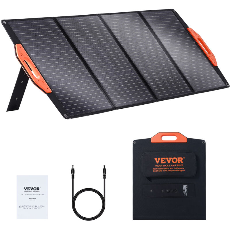 foto del prodotto mophorn vevor pannello solare monocristallino portatile, pannello caricatore fotovoltaico monocristallino etfe pieghevole da 120w,pannello solare