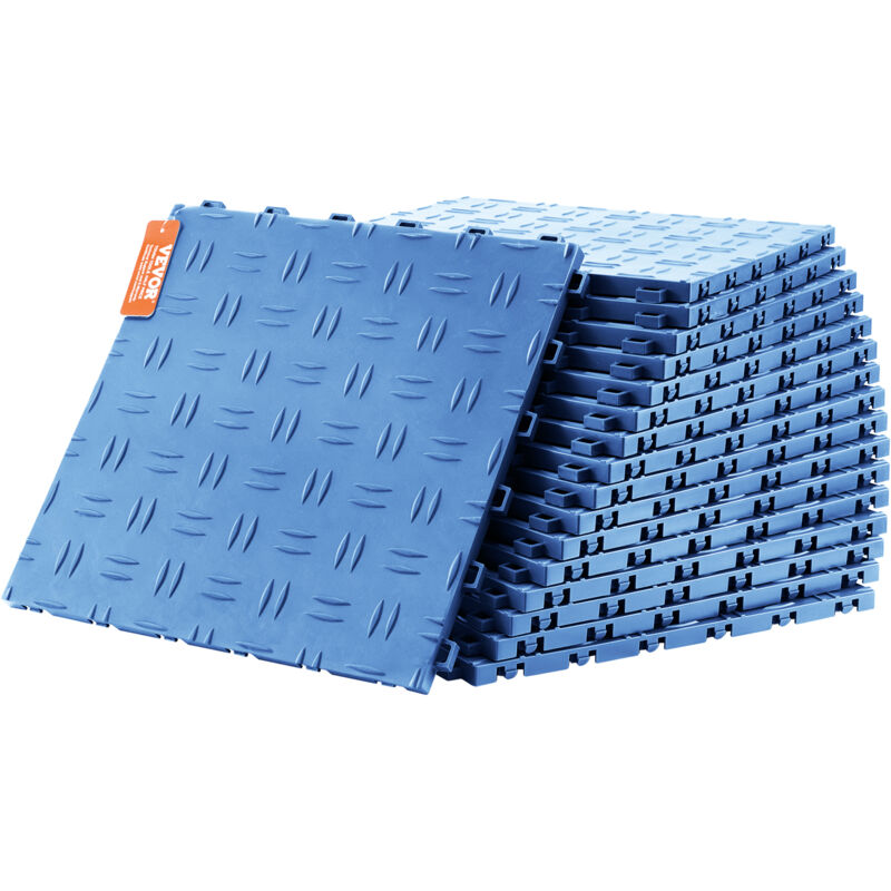 foto del prodotto mophorn vevor piastrelle per garage ad incastro, confezione da 25, piastrelle per pavimentazione per garage in pp, 305 x 305 x 13,4 mm, garage,