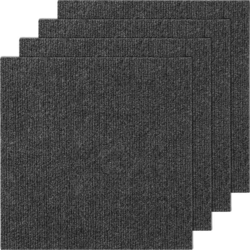 foto del prodotto mophorn vevor piastrelle per moquette stacca incolla 12 pezzi, piastrelle per moquette autoadesive quadrate 305 x 305 mm piastrelle moquette