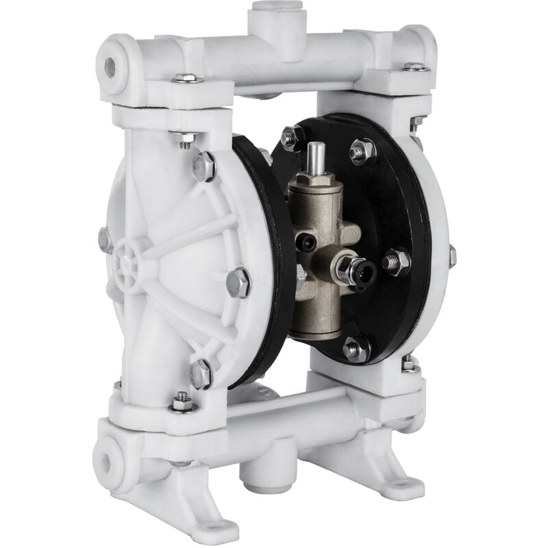 foto del prodotto mophorn vevor pompa pneumatica a doppia membrana, ingresso e uscita 12,7 mm, 13,2 gpm e max 120 psi, pompa di trasferimento pneumatica con membrana