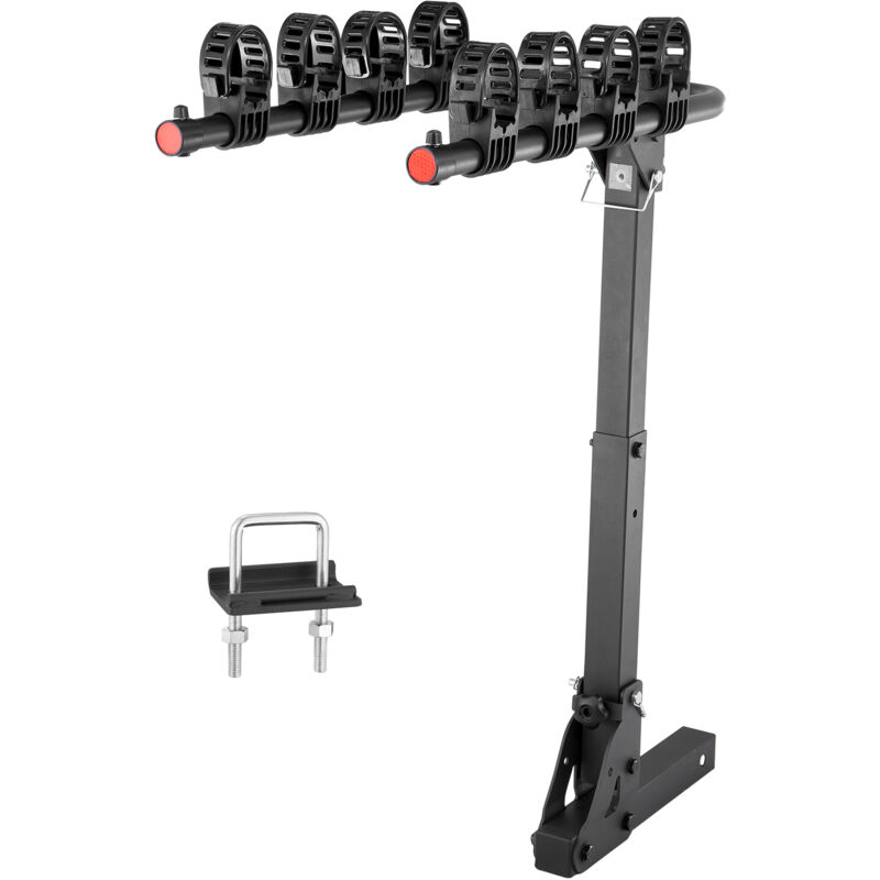 foto del prodotto mophorn vevor portabici con gancio di traino, stile piattaforma per max. 4 biciclette, portata 68 kg, gancio di traino per ricevitore da 50,8 mm,
