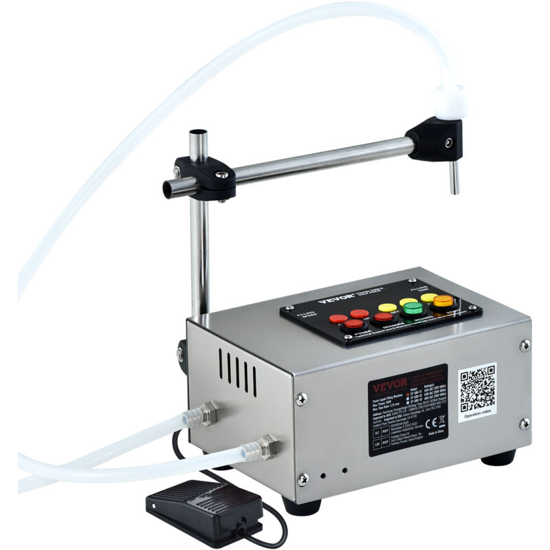 foto del prodotto mophorn vevor riempitrice di liquidi, capacita di riempimento da 10 4000 ml, riempitrice automatica di bottiglie imbottigliatrice per latte, acqua,