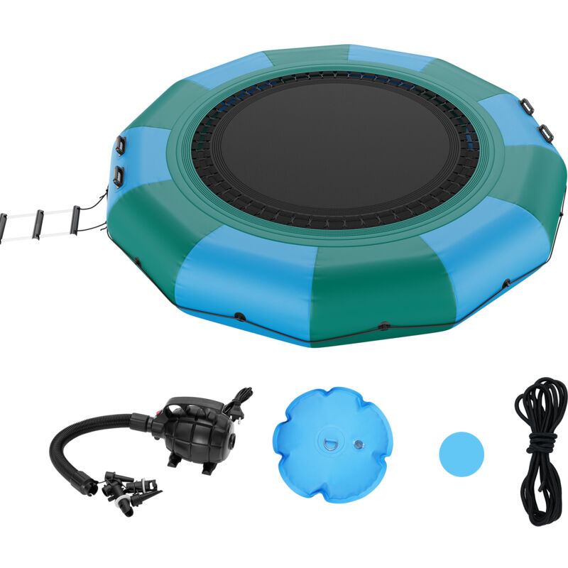 foto del prodotto mophorn vevor rimbalzatore gonfiabile dellacqua, trampolino ricreativo dellacqua 12 piedi, piattaforma portatile del nuoto di rimbalzo con scala 3