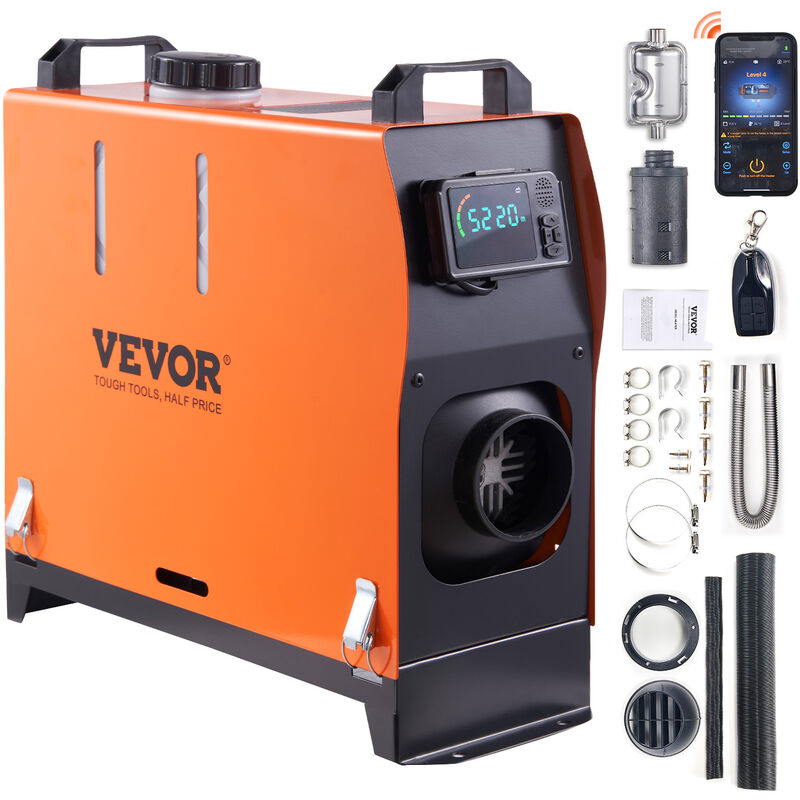 foto del prodotto mophorn vevor riscaldatore de aria diesel all in one per auto camper camion rv 12v 5kw temperatura regolabile 8 36 controllo bluetooth riscaldatore