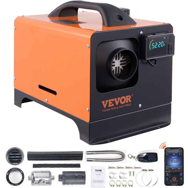 foto del prodotto mophorn vevor riscaldatore de aria diesel all in one per auto camper camion rv 12v 8kw temperatura regolabile 8 36 controllo bluetooth,