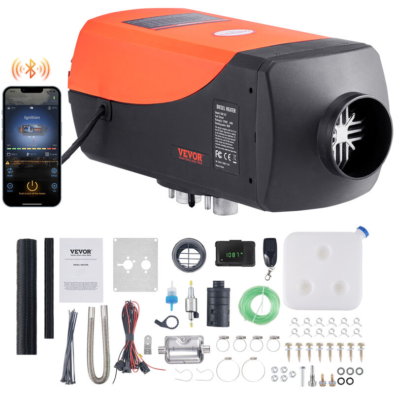 foto del prodotto mophorn vevor riscaldatore de aria diesel per auto camper camion rv 12v 8kw temperatura regolabile 8 36 controllo bluetooth riscaldatore da