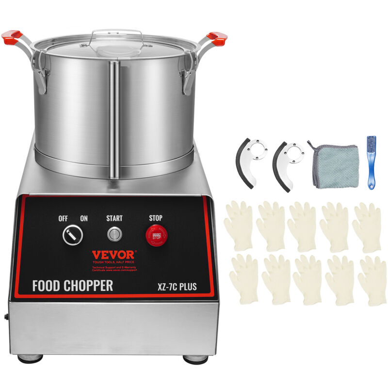 foto del prodotto mophorn vevor robot da cucina 750 w tritatutto capacita ca. 6,6 l mixer multifunzione cucina in acciaio inossidabile tritatutto elettrico per