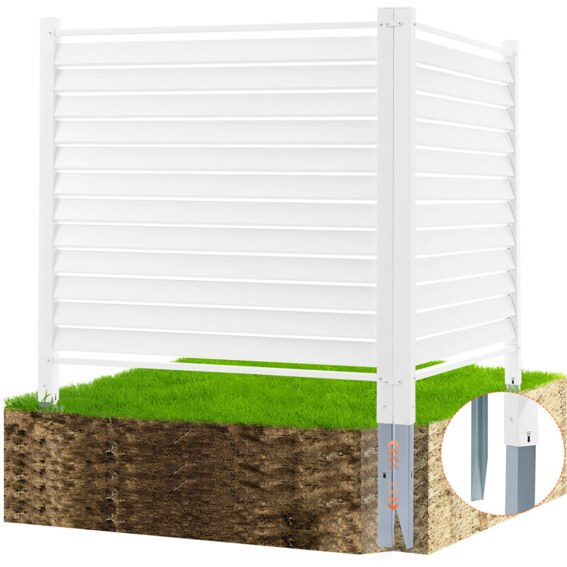 foto del prodotto mophorn vevor schermo per la privacy da esterno, recinzione 1220x1220mm per cortile per condizionatore dearia, recinzione per attrezzature per