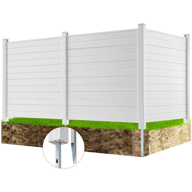 foto del prodotto mophorn vevor schermo per la privacy da esterno, recinzione 1270x1270mm per cortile per condizionatore dearia, recinzione per attrezzature per