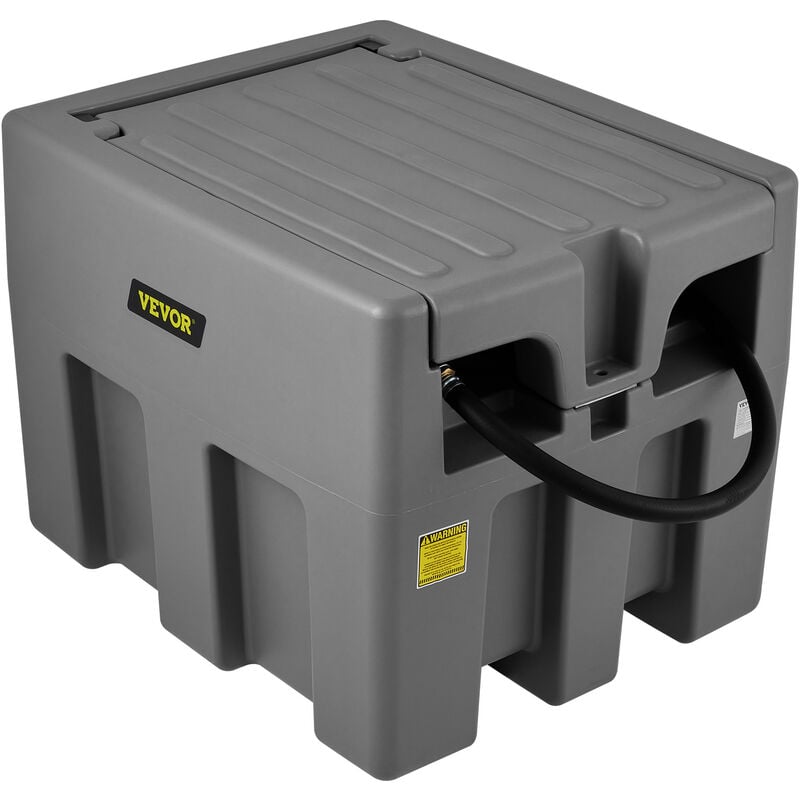 foto del prodotto mophorn vevor serbatoio per carburante portatile, 220 litri 12v cc grande serbatoio per carburante con pompa a trasferimento grigio per camion,