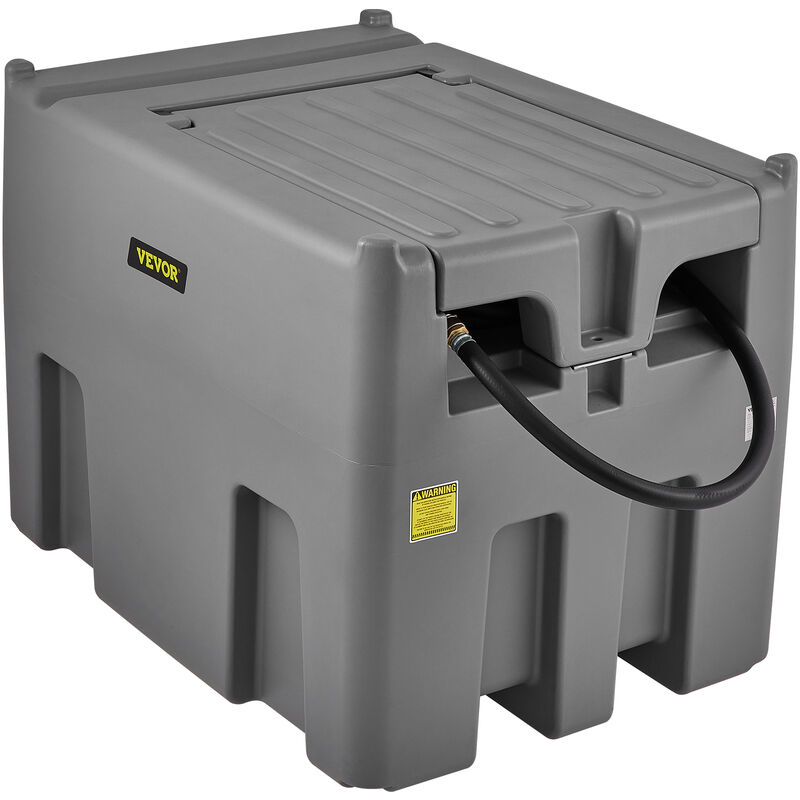 foto del prodotto mophorn vevor serbatoio per carburante portatile, 439 litri 12v cc grande serbatoio per carburante con pompa a trasferimento grigio per camion,