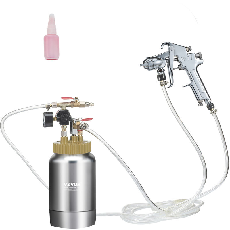 foto del prodotto mophorn vevor serbatoio spruzzatore di vernice capienza 2l alimentazione a pressione pistola con ugello 1,8mm regolabile tra 0 3,1 bar, spruzzatore