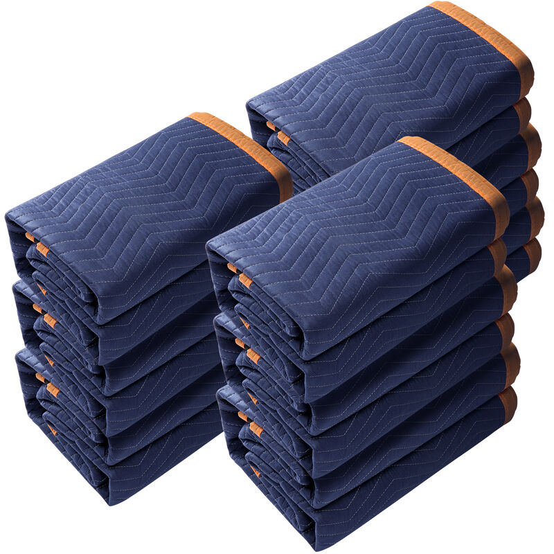 foto del prodotto mophorn vevor set di coperte per traslochi mobili 2032 x 1829 mm da 12 pezzi, coperture protettive materiale in tessuto non tessuto per traslochi
