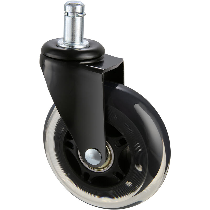 foto del prodotto mophorn vevor set di ruote girevoli di ricambio per sedia da ufficio da 5 pezzi diametro 76,2 mm, ruote pivotanti 5 pezzi per sedia da computer per