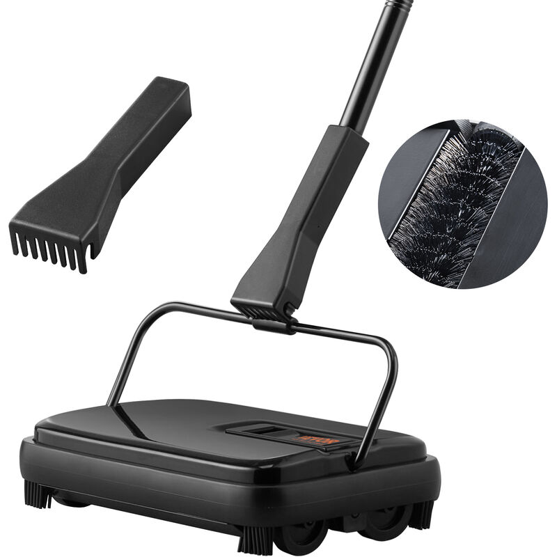 foto del prodotto mophorn vevor spazzatrice manuale per pavimenti tappeti uso domestico senza batterie con asta, spazzola per tappeti pavimenti 1120 x 230 x 160 mm