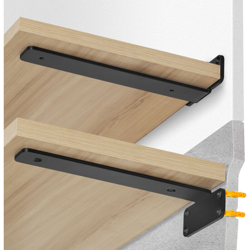 foto del prodotto mophorn vevor staffe per mensole 261 x 100 x 45 mm 6 staffe per mensole galleggianti carico 72,6 kg staffe per mensole staffe per mensole in