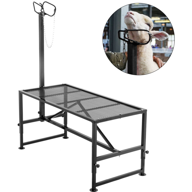 foto del prodotto mophorn vevor supporto per rifilatura 51x23 pollici, supporto per rifilatura con testa dritta, supporto per rifilatura capre telaio in metallo