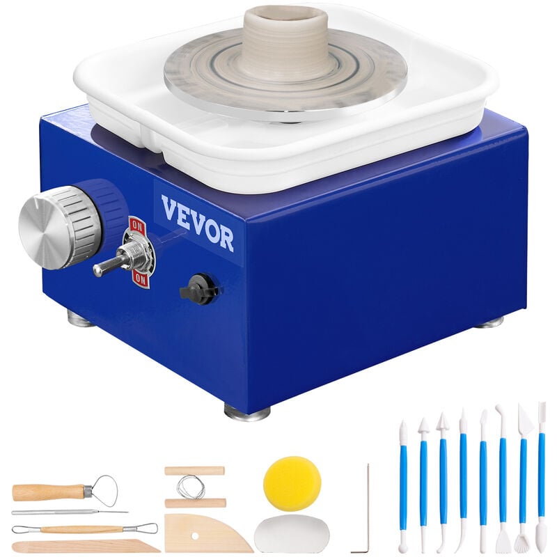 foto del prodotto mophorn vevor tornio per ceramica argilla 30w diametro 65 10cm velocit300 giri min portante 1kg macchina per ruota di ceramica fai da te hobbista