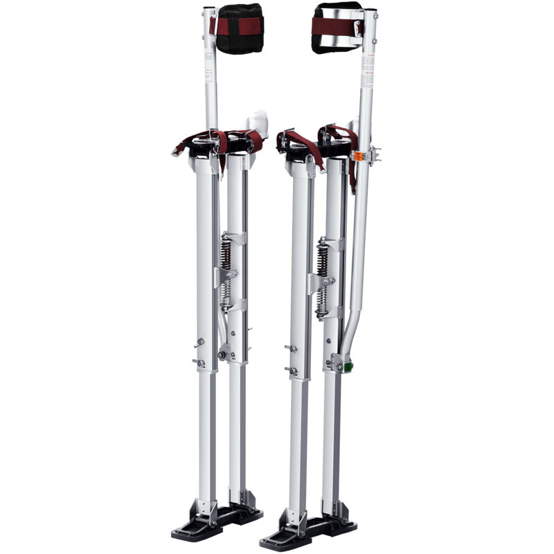 foto del prodotto mophorn vevor trampoli in alluminio per edilizia altezza regolabile 91,4 126,7cm misura piedi 27 29cm, trampoli in alluminio per lavori interni