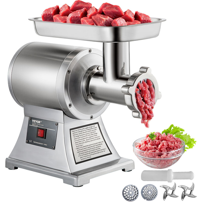 foto del prodotto mophorn vevor tritacarne elettrico per carne macinata salsiccia acciaio inossidabile 850 w macina carne multifunzione per salumi da cucina