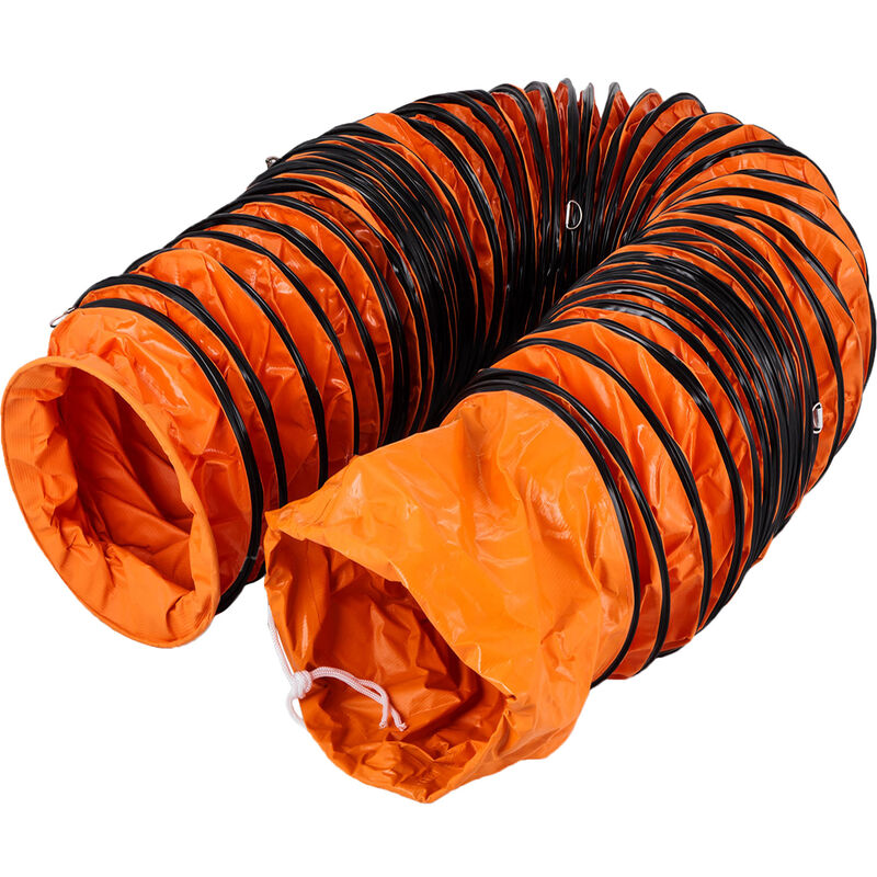foto del prodotto mophorn vevor tubo flessibile 7,6 m in pvc flessibile 12 pollici portatile, tubo con anelli a forma di d, uso per fabbriche, scantinati, fattorie,