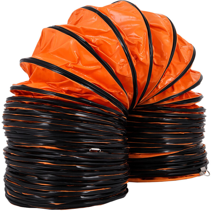 foto del prodotto mophorn vevor tubo flessibile per condotto flessibile in pvc da 32 piedi 9,8 m, tubo di ventilazione diametro 12 pollici, tubo flessibile a colore