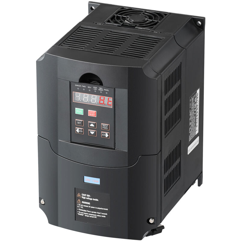 foto del prodotto mophorn vfd 10hp, 7,5kw, 35a, ingresso trifase 220v a uscita trifase 220v, azionamento a frequenza variabile, ingresso 40 60hz, uscita 0 400hz per