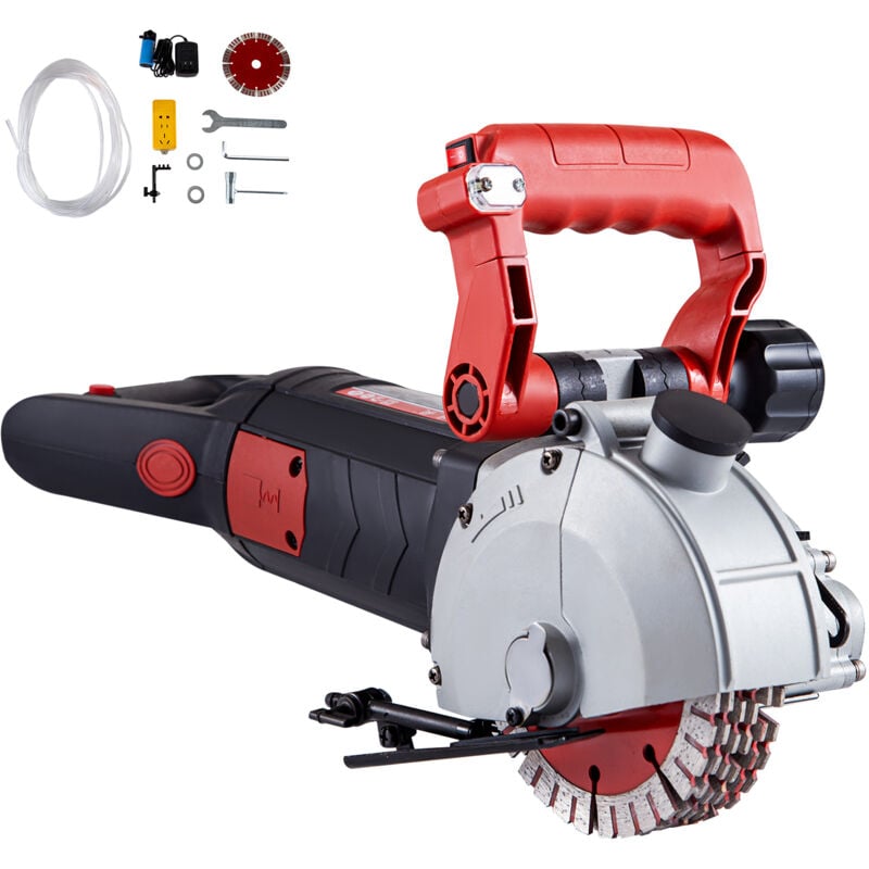 foto del prodotto mophorn wall chaser 41 mm di profondita di taglio 4800w macchina per il taglio di scanalature a parete con 8 lame da 125 mm di diametro 6200