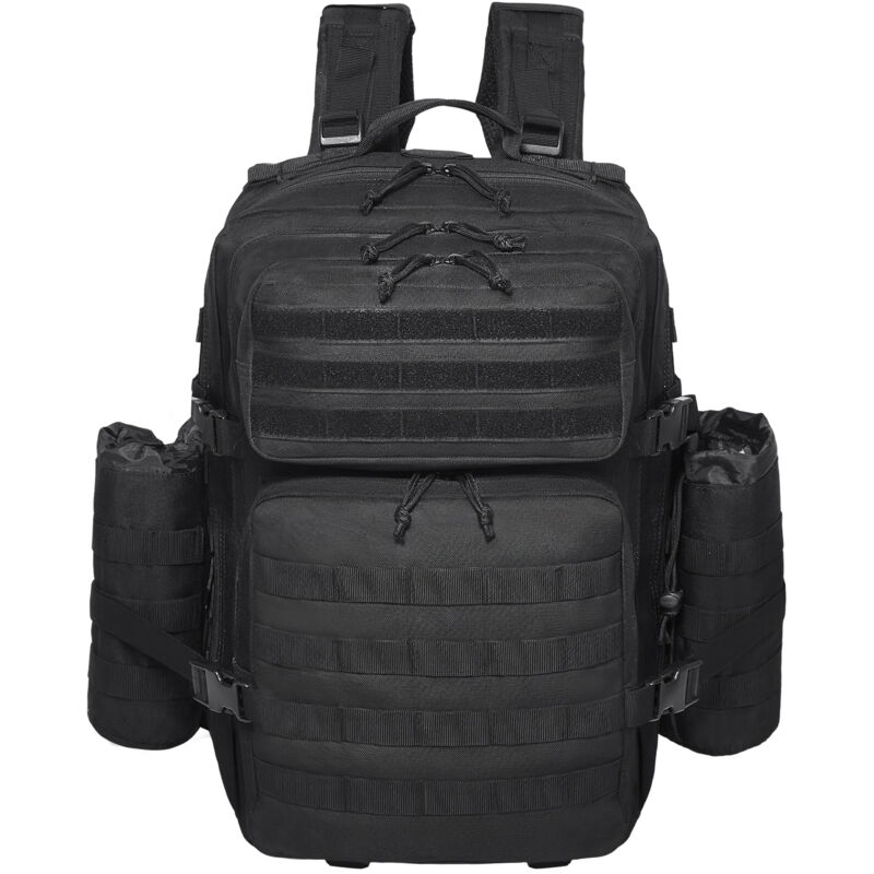 foto del prodotto mophorn zaino tattico 45l, design militare molle, 3 scomparti, zaino d assalto dell esercito per escursionismo, caccia, viaggio, nero